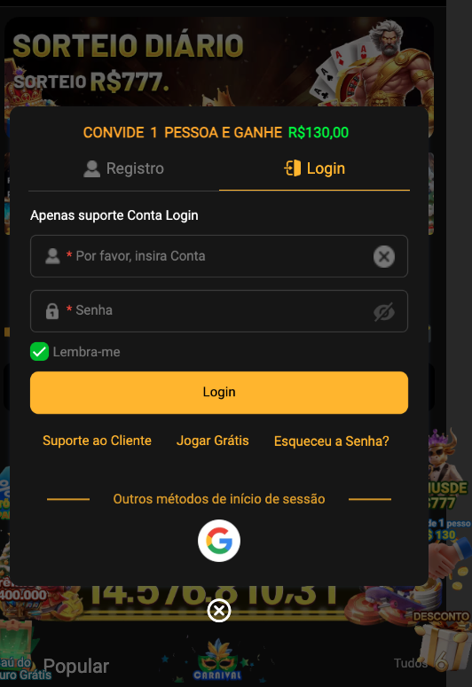 Aplicativo móvel BET442